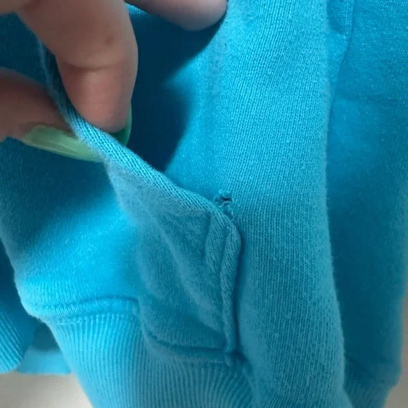 Peloton Downtown Oversized sweatshirt hoodie turquoise - Picture 9 of 11